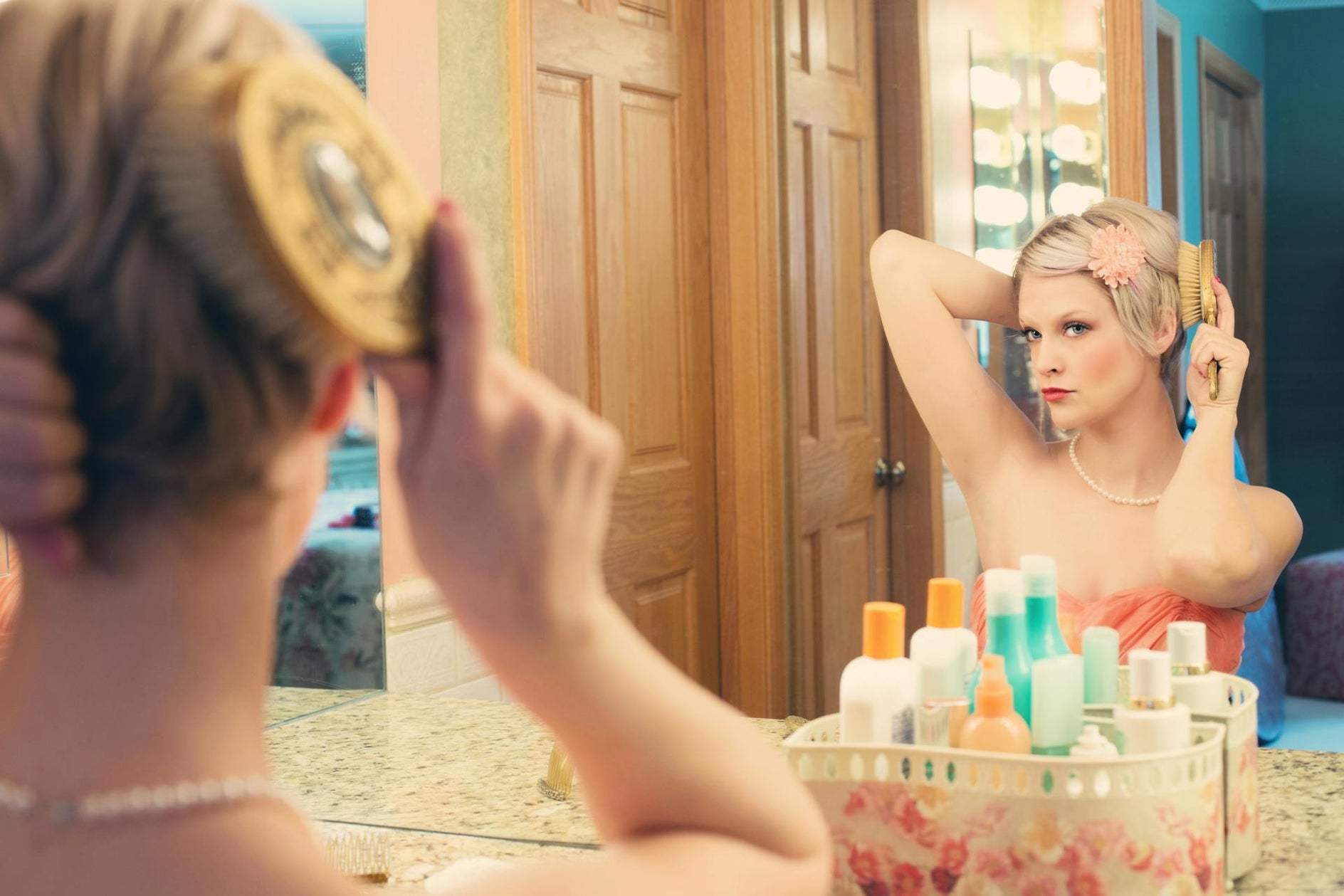 Blonde Girl Hair Styling