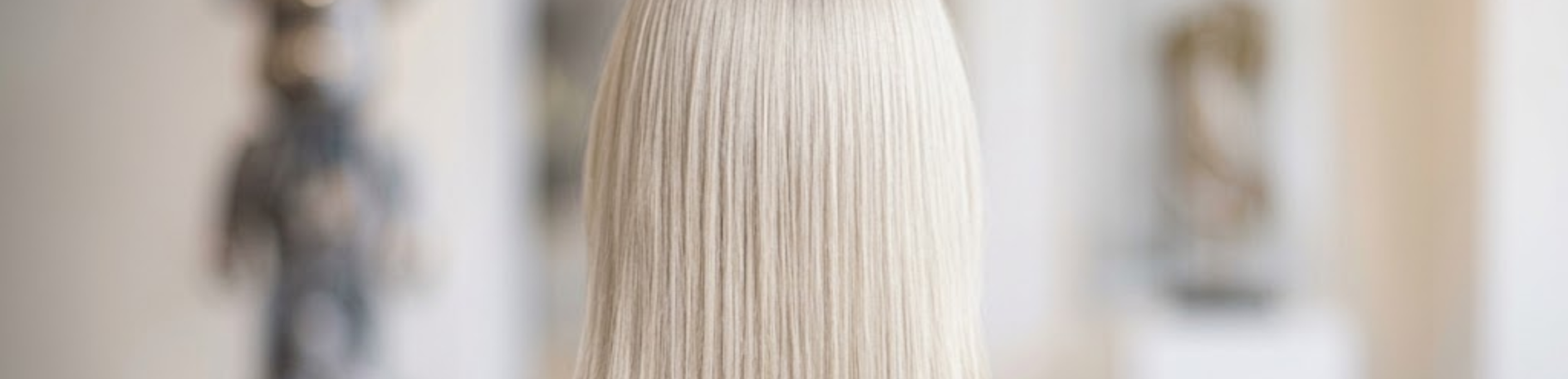 Bleach Blonde Straight Hair