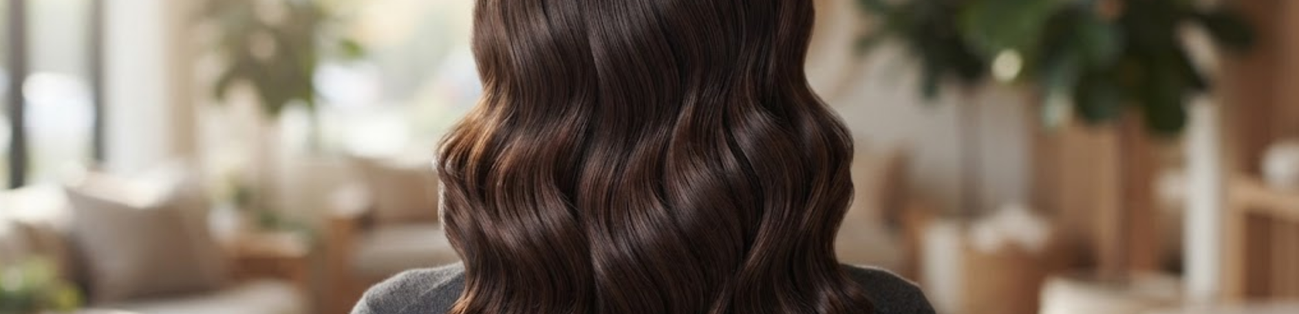 Thick Brown Wavy Hair Relaxing Background