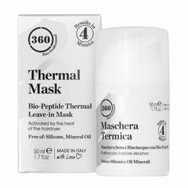 360 Thermal Mask packaging with product container on a white background