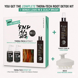 BBCOS Emphasis Thera-Tech Root Detox Kit with Scalp Brush and Leave-In