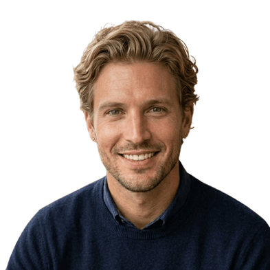 Blonde Hair Male White Background